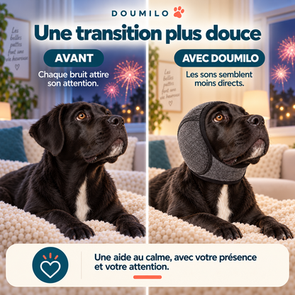 Cache-oreilles apaisant pour chien